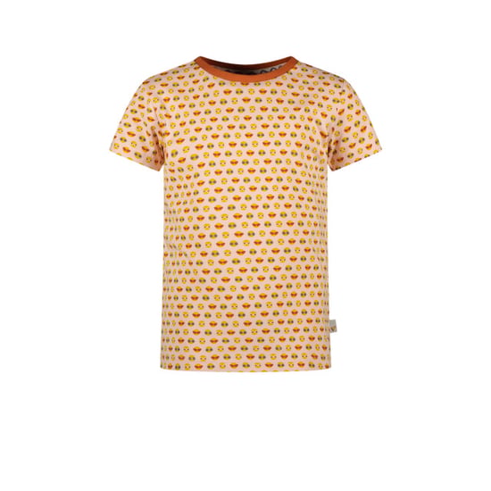Moodstreet Meisjes t-shirt smiley aop licht - Image 4