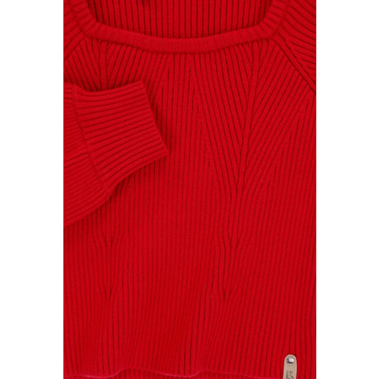 Looxs Revolution Gebreide top scarlet red voor meisjes in de kleur - Image 6