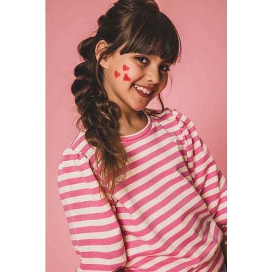 Looxs Revolution Sweater pink stripe voor meisjes in de kleur - Image 1