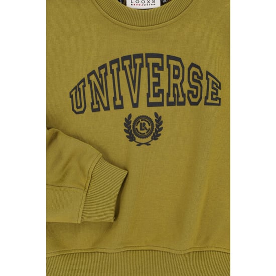 Looxs Revolution Sweater moss universe voor meisjes in de kleur - Image 5