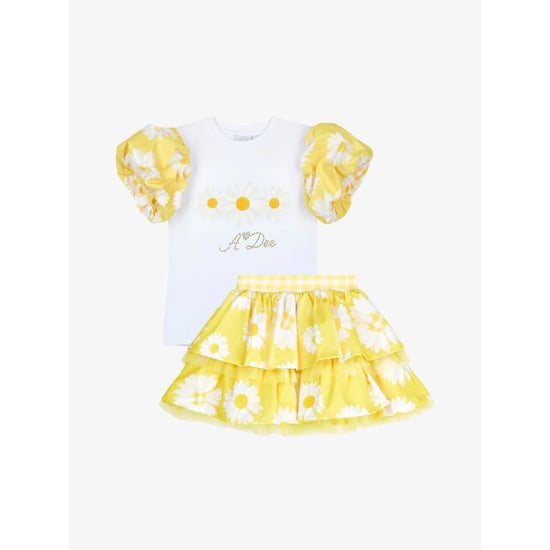 ADee Meisjes set rok dallas bright white - Image 1