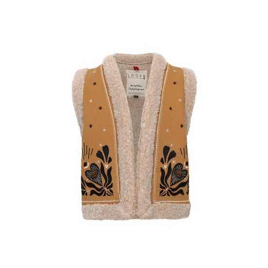 Looxs Revolution Lammy boho gilet borduursels voor meisjes in de kleur - Image 6