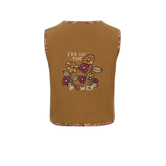 Looxs Revolution Meisjes reversibel gilet palms - Image 4