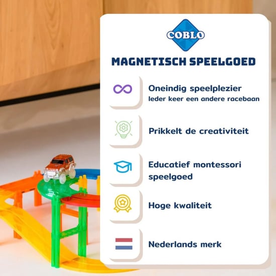 Coblo Classic magnetisch racebaan 70 stuks - Image 4