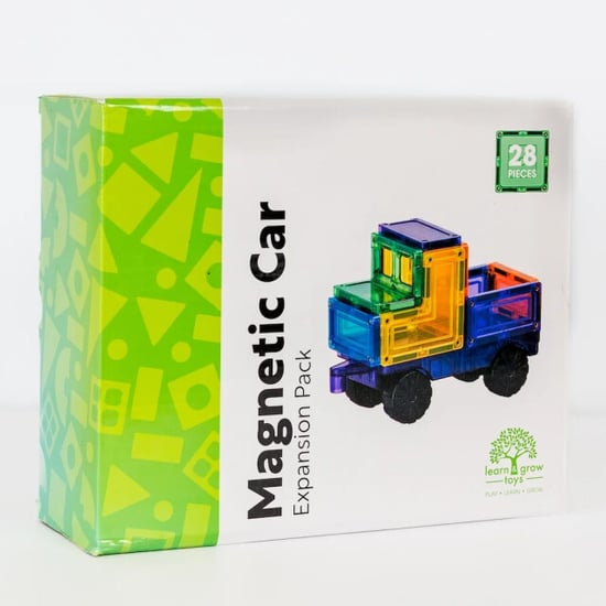 Learn and Grow Toys Learn and grow magnetische tegels auto pakket 28 delig - Image 2
