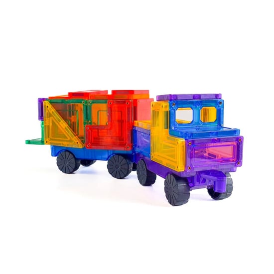 Learn and Grow Toys Learn and grow magnetische tegels auto pakket 28 delig - Image 3