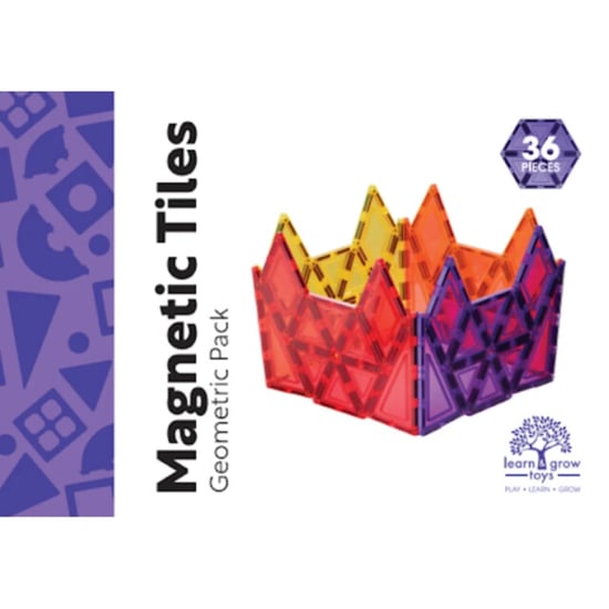 Learn and Grow Toys Learn and grow magnetische tegels geometrisch 36 delig - Image 1
