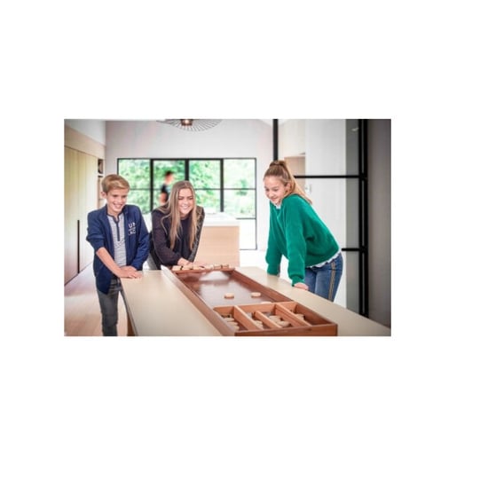 Longfield Games Longfield sjoelbak wedstrijd luxe 200x41 cm incl. stenen homas alternatief - Image 3