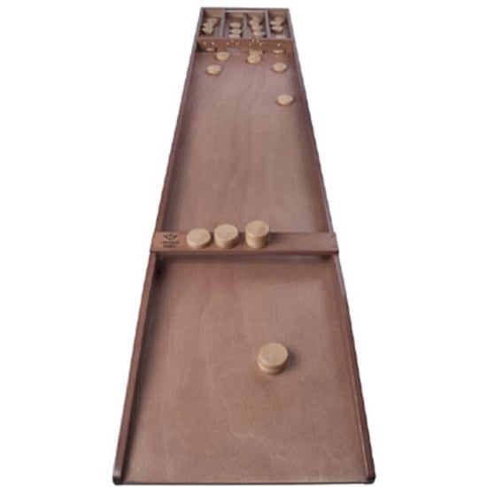 Longfield Games Longfield sjoelbak wedstrijd luxe 200x41 cm incl. stenen homas alternatief - Image 2