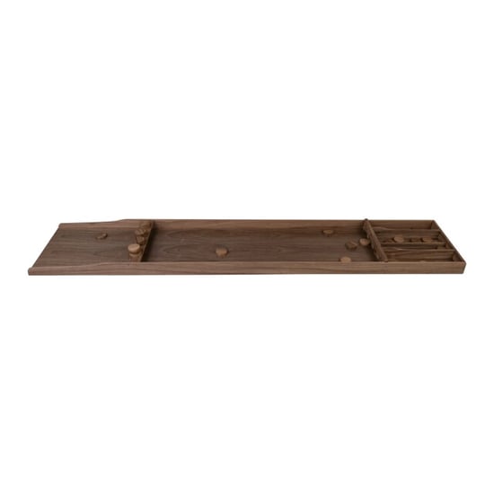 Longfield Games Longfield wedstrijd sjoelbak hoogwaardig walnoot hout 200 cm 30 walnoot houten sjoelschijven - Image 3