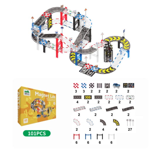 MNTL Magnetische autobaan 101-delig - Image 5