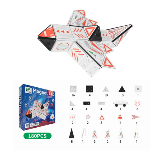 MNTL Magnetische bouwtegels ruimteverkenning 180-delig - Image 3