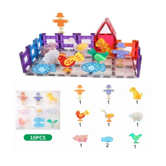 MNTL Magnetische dierfiguren set 10 stuks - Image 3