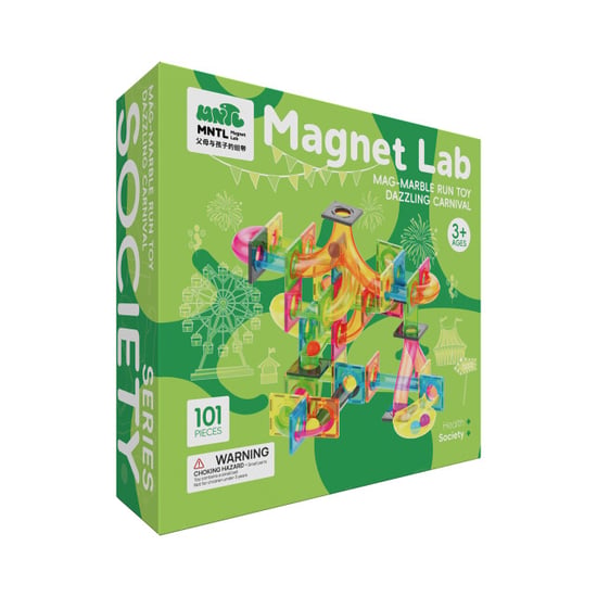 MNTL Magnetische knikkerbaan set kleurrijk 101-delig - Image 3