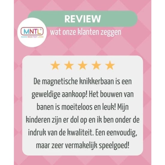 MNTL Magnetische knikkerbaan 80delig pastel - Image 4