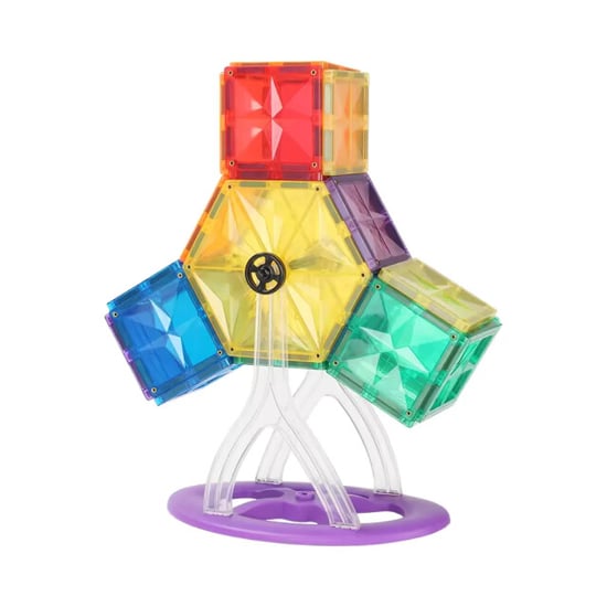 MNTL Magnetische tegels rainbow draaimolen 46 stuks - Image 4