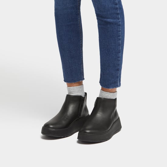 FitFlop F-mode leather flatform zip ankle boots - Image 2