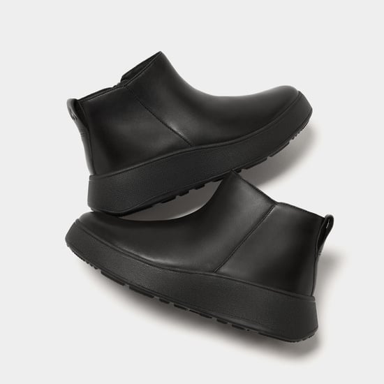 FitFlop F-mode leather flatform zip ankle boots - Image 5