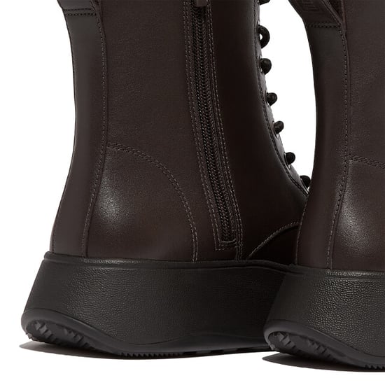 FitFlop F-mode leather lace-up flatform ankle boots - Image 2