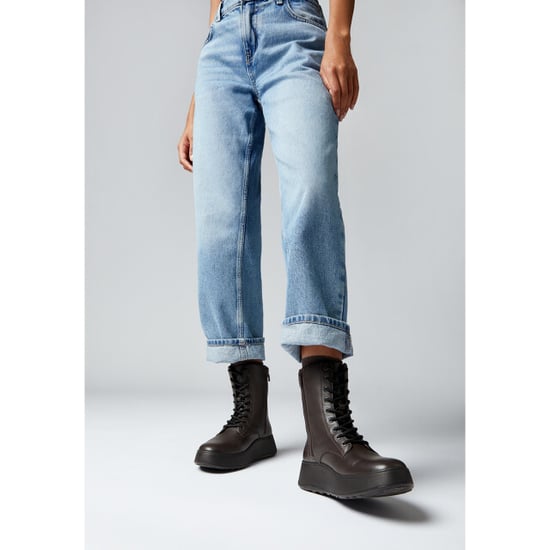 FitFlop F-mode leather lace-up flatform ankle boots - Image 6