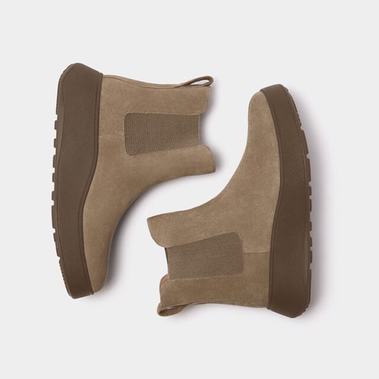 FitFlop F-mode suede flatform chelsea boots 2-tone elastic - Image 4