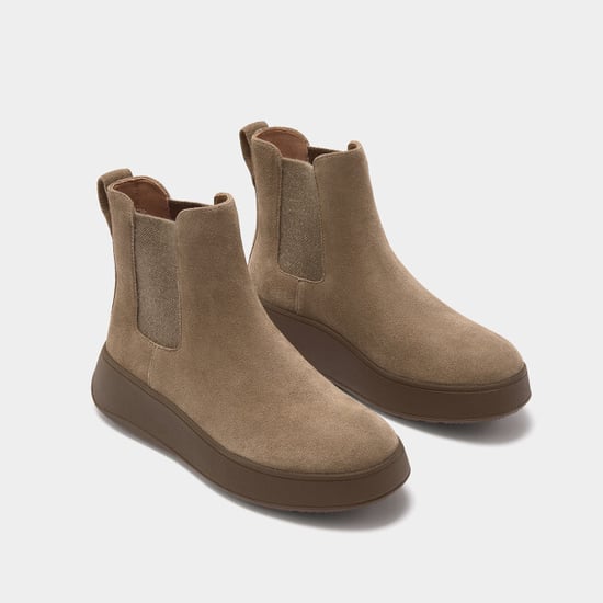 FitFlop F-mode suede flatform chelsea boots 2-tone elastic - Image 5