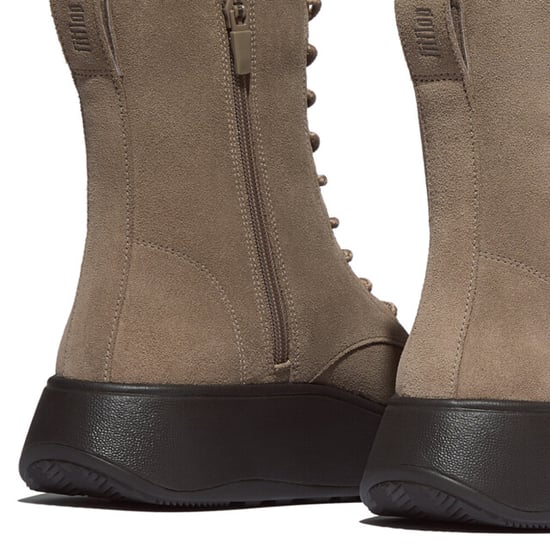 FitFlop F-mode suede lace-up flatform ankle boots - Image 6
