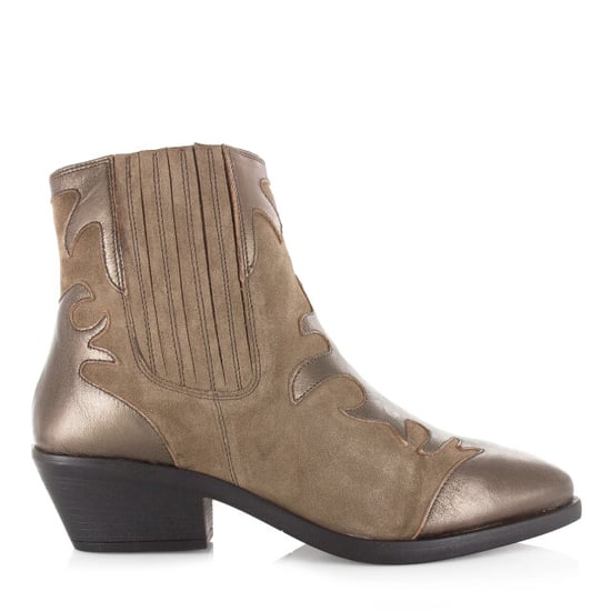 Maruti Tessy leather taupe metalic bronze western dames - Image 1