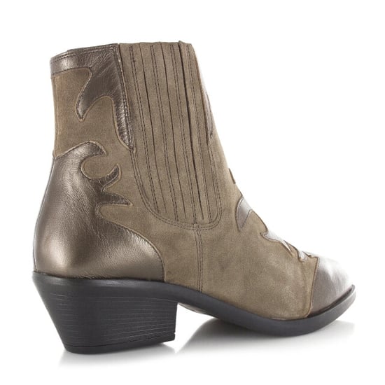 Maruti Tessy leather taupe metalic bronze western dames - Image 2