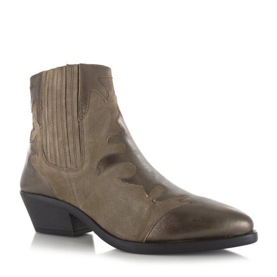Maruti Tessy leather taupe metalic bronze western dames - Image 4