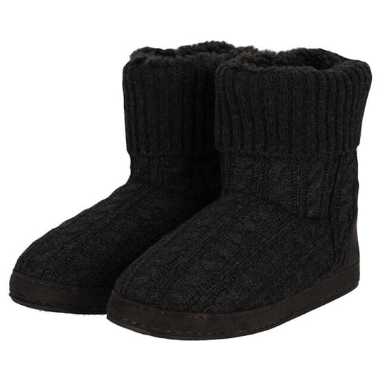 Apollo Dames pantoffels kabel patroon antraciet - Image 1
