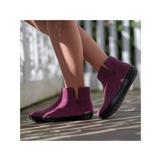 Glerups Low boot natural rubber sole gr02 07-cranberry - Image 3