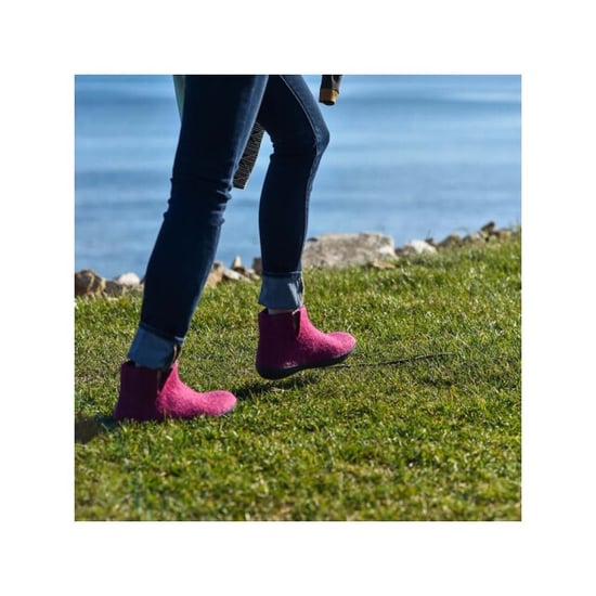Glerups Low boot natural rubber sole gr02 07-cranberry - Image 4
