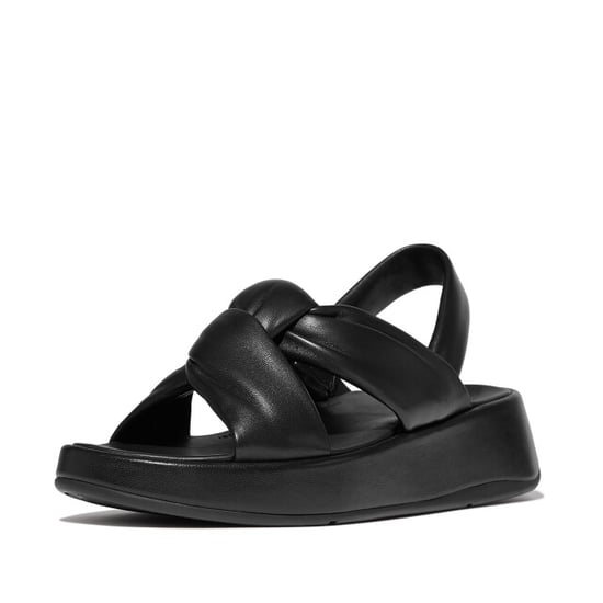 FitFlop F-mode knot soft-leather flatform b/strap sandals - Image 2