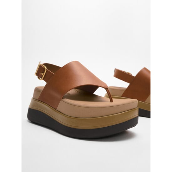 FitFlop F-mode stack leather back-strap toe-post sandals - Image 6