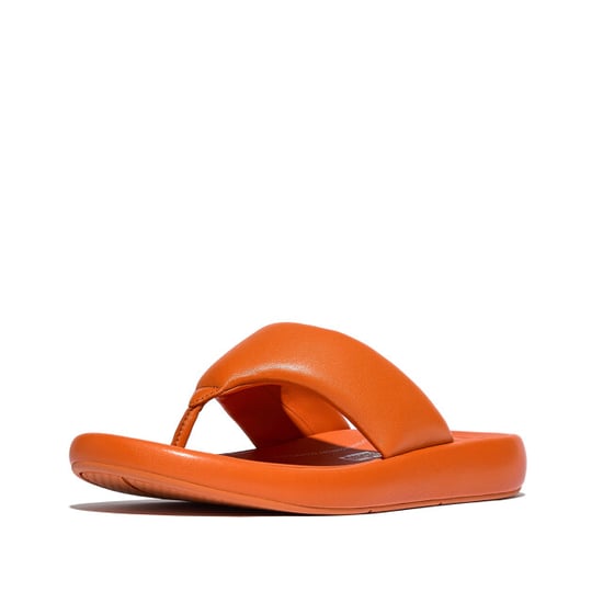 FitFlop Iqushion d-luxe padded leather toe-post sandals - Image 1