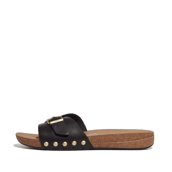 FitFlop Iqushion adjustable buckle leather slides - Image 5