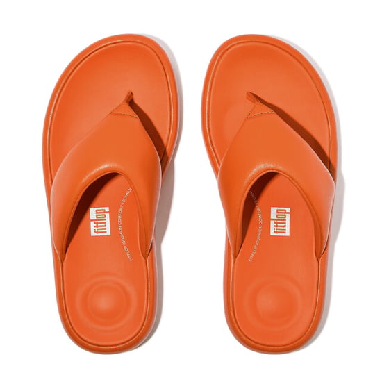 FitFlop Iqushion d-luxe padded leather toe-post sandals - Image 6