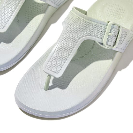 FitFlop Iqushion iridescent adjustable buckle flip-flops - Image 6