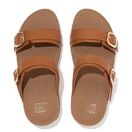 FitFlop Lulu verstelbare leren slides - Image 3