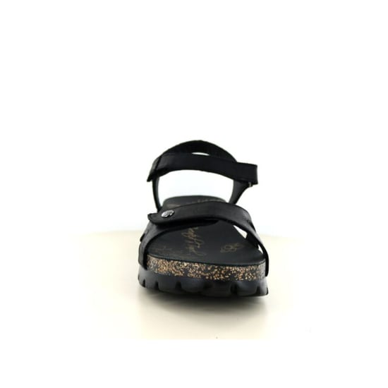 Panama Jack Dames Wedge Zwarte Leren Platform Sandalen - Sulia B2 - Image 4