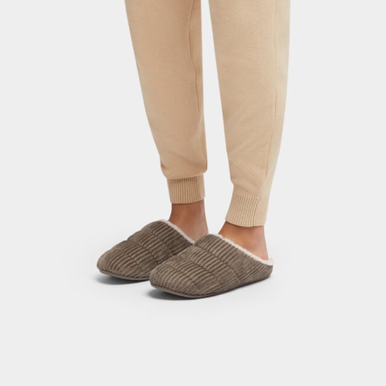 FitFlop Chrissie fleece-lined corduroy slippers - Image 1