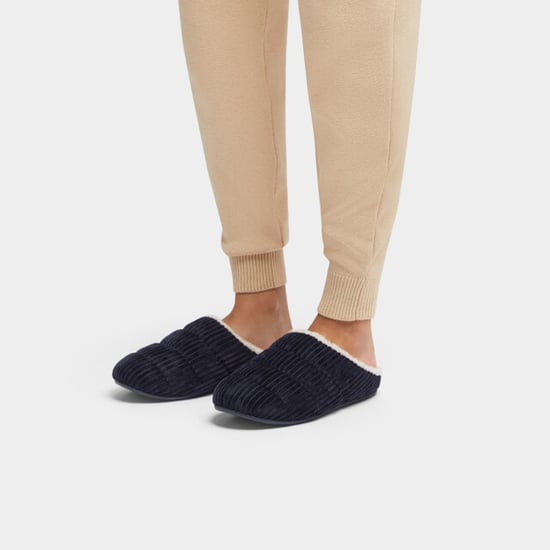 FitFlop Chrissie fleece-lined corduroy slippers - Image 1