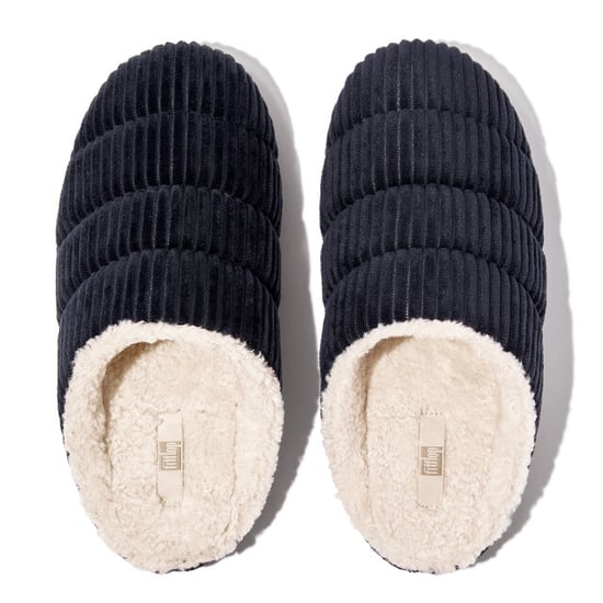 FitFlop Chrissie fleece-lined corduroy slippers - Image 3