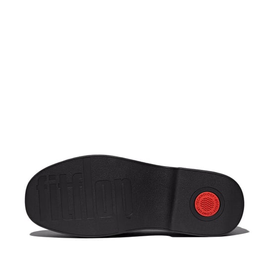 FitFlop F-luma chunky-snaffle box-leather d/wedge loafers - Image 4