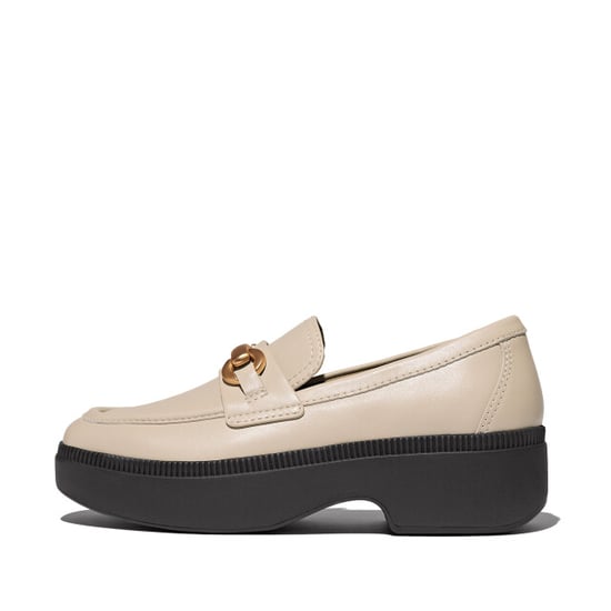 FitFlop F-luma chunky-snaffle leather demi-wedge loafers - Image 3