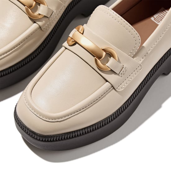 FitFlop F-luma chunky-snaffle leather demi-wedge loafers - Image 4