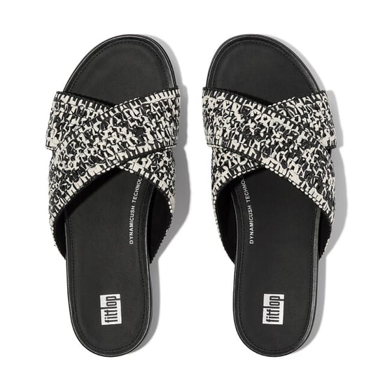 FitFlop Gracie woven cross slides - Image 6
