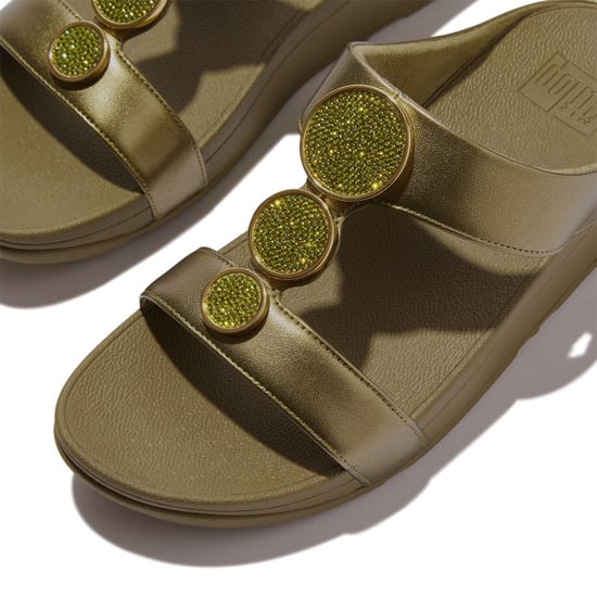 FitFlop Halo bead-circle metallic h-bar slides - Image 3