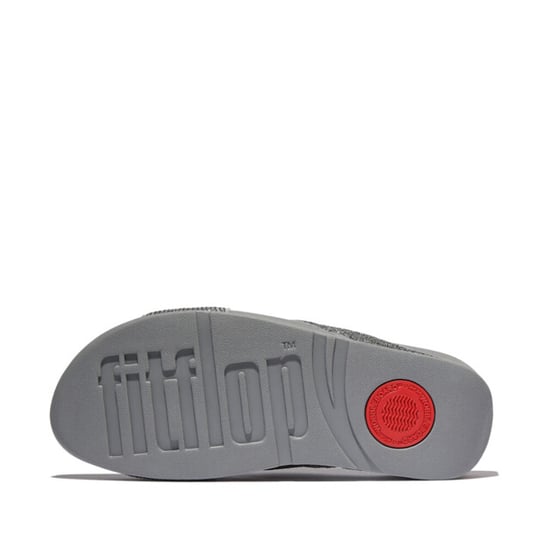 FitFlop Lulu crinkled-shimmer cross slides - Image 6